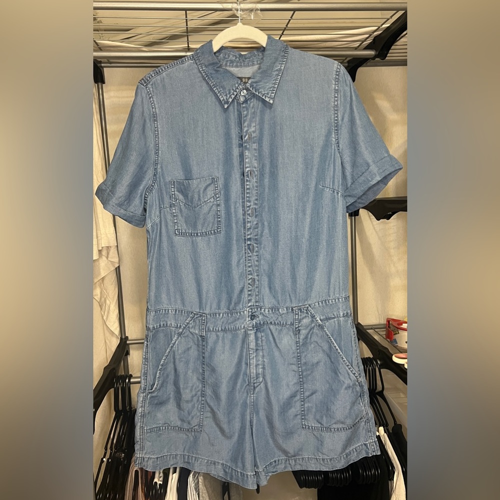 Level 99 Jean Romper Size L